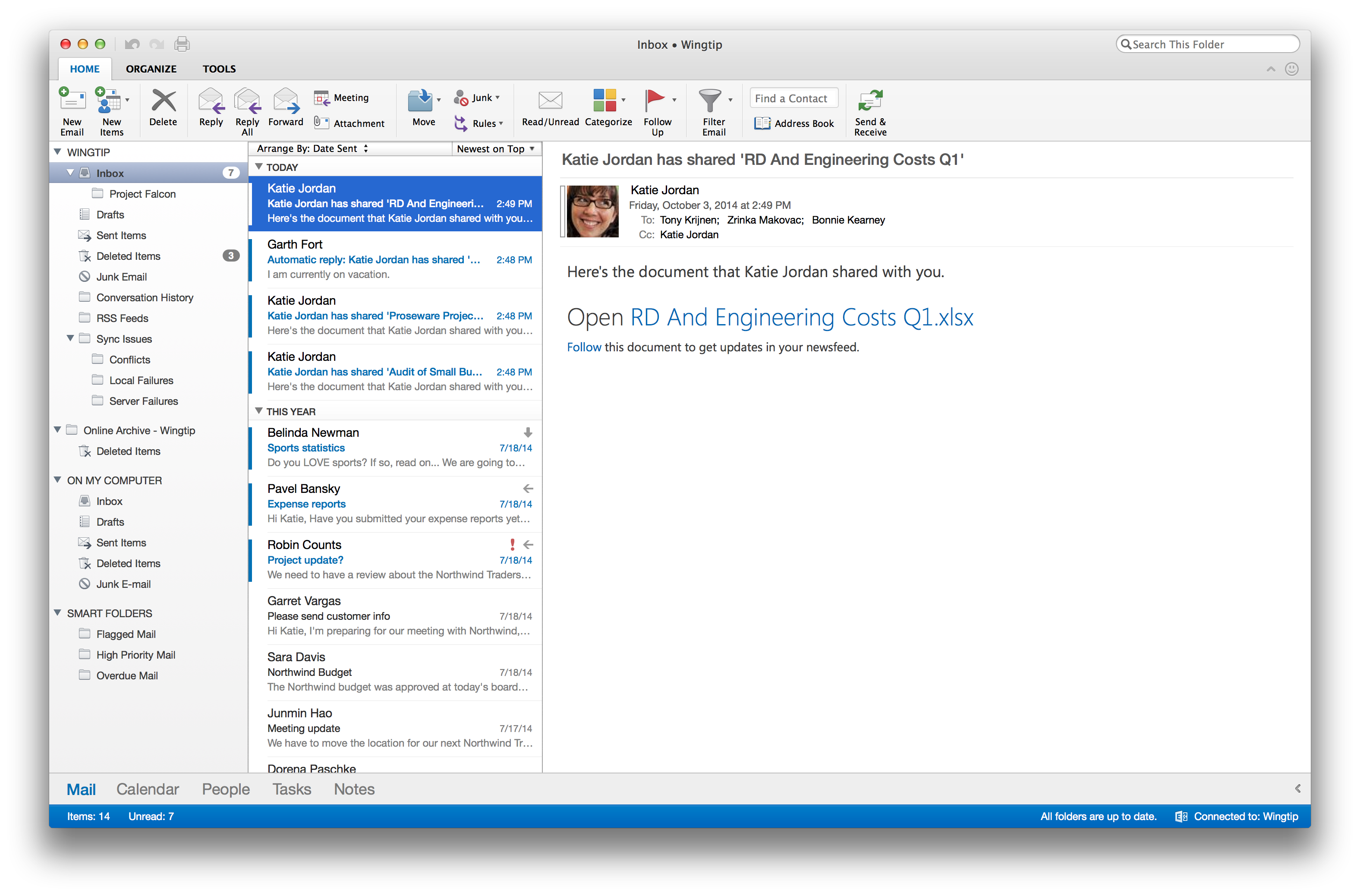 outlook 2016 for mac is going black